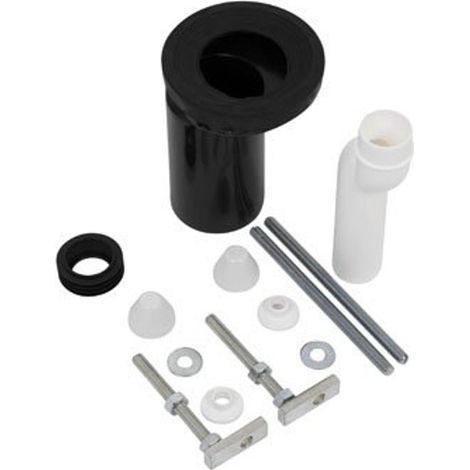 Sanit Set de rehausse cuvette murale 25mm 180mm set de connexion (1/2)