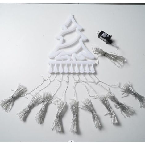 Rideau Lumineux avec Etoile, 350 LED Guirlande Lumineuse Sapin de Noel, 8 Modes D'eclairage, Decoration Noel Exterieur et Interieur (Sapin de Noël, lumière chaude) (1/5)