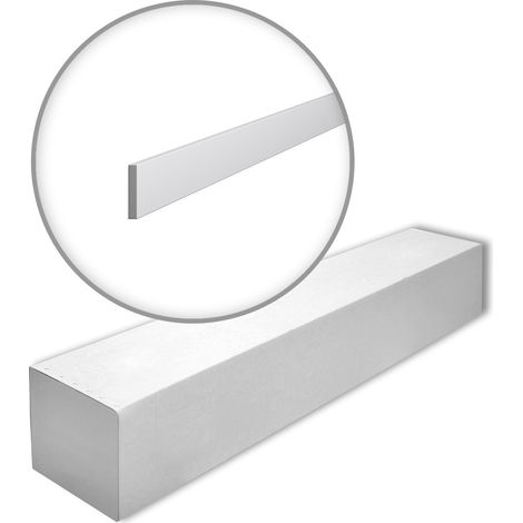 NMC FL10-box WALLSTYL Noel Marquet 1 Box 32 pieces Skirting contemporary design white 64 m