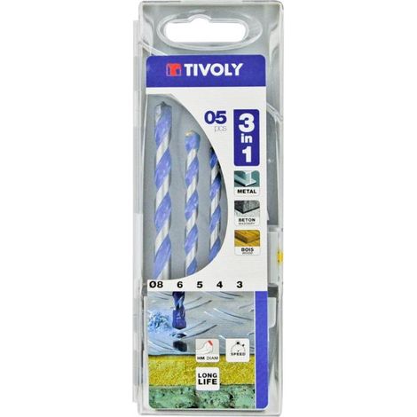 BROCAS MULTIMATERIAL JGO. 5 - 3-8 MM (1/2)
