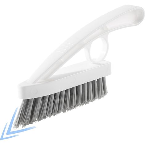 Brosse de nettoyage blanche (lot de 2) pour coins et interstices, fentes de fenêtre, sols, joints de carrelage de salle de bain, outil de nettoyage ménager (1/5)