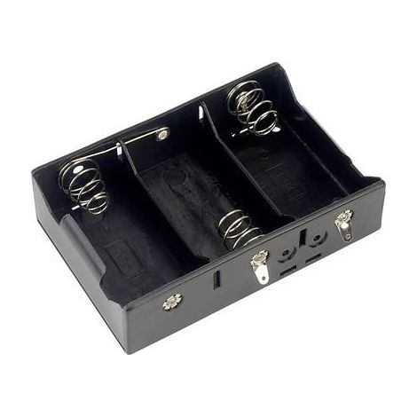 TRU COMPONENTS BH-131D Support de pile 3x LR20 (D) raccordement à souder X671501 (1/2)