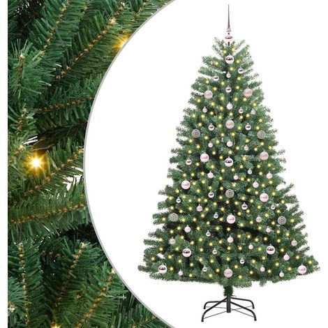 vidaXL Sapin de Noël Artificiel à Branches Articulées Vert 180 cm