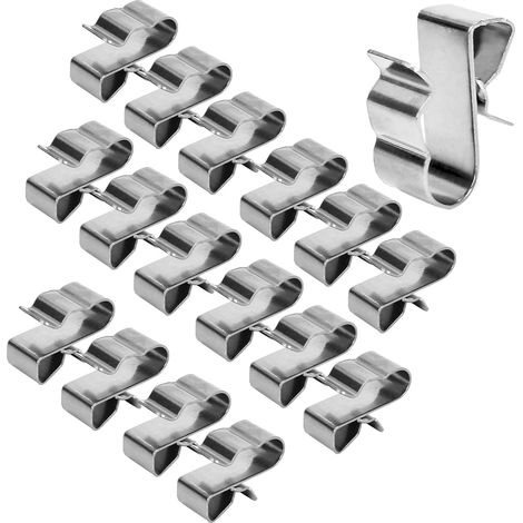 50 Pièces Clips de Fil de Remorque, Clips pour Câble Photovoltaïque, Clips de Fil Métallique, en Acier Inoxydable, pour Photovoltaïque, Panneau Solaire, Fixation de Module Solaire (1/5)