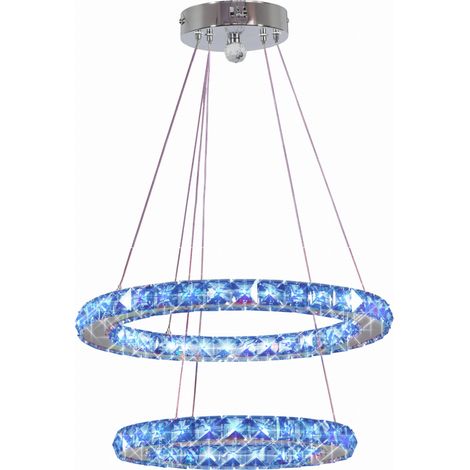 Lampadario cristallo LED RGB Candellux Lords Ø44 cromo (1/2)