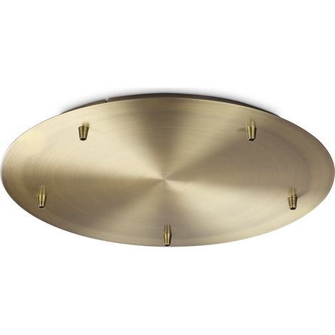 Rosone Standard All In Metallo Ottone 5 Luci (1/2)