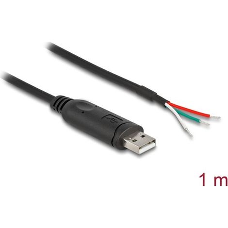 Câble adaptateur USB 2.0 Type-A vers série RS-485 avec 3 extrémités dénudées, 1 m (1/3)