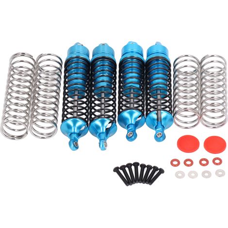 Satz mit 4 Stoßdämpfern aus Aluminiumlegierung für Vorder- und Hinterachse für ARRMA 1/10 ferngesteuerte Autos (blau). (1/5)