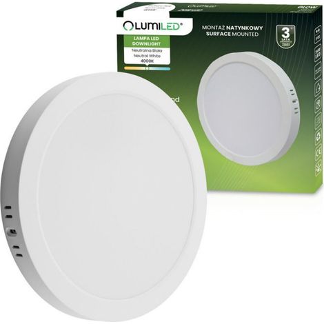 Plafonnier LED - 24 W - 4000 K - Blanc Éclatant - Pour Intérieur - 1 Pièce (1/5)