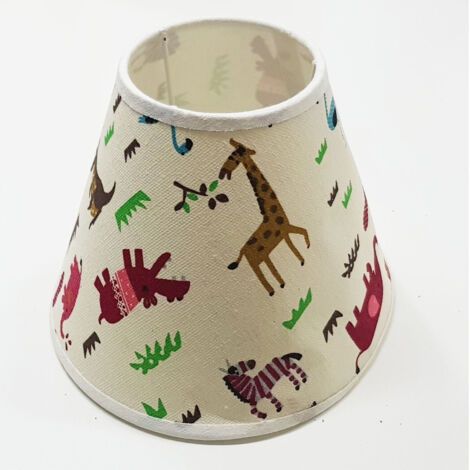 Abat-jour Cylindrique Conique Moderne Pour Lampe Et Applique Animalier Taille 10"