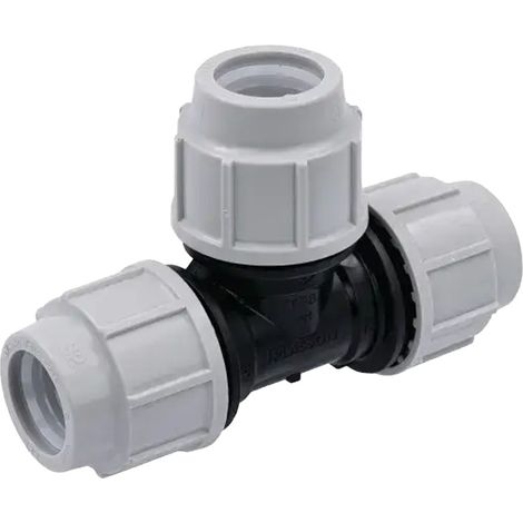 Té égal 90° à compression Série 7 PE Ø25 - Plasson (1/2)