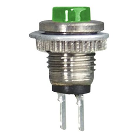 Pulsador redondo verde monoestable PBS-101