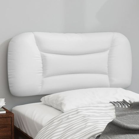 vidaXL Cuscino Testiera Hvar Bianco 90 cm in Similpelle (1/5)