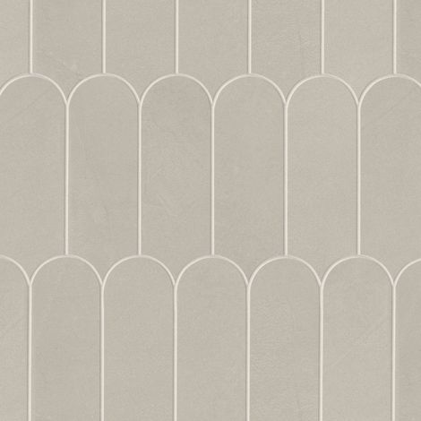 Mosaïque effet Enduit Gris Perle Ecaille 29,7x29,6x0,85 cm Mat Calviro - Mur intérieur (vendu par carton de 0,53 m²) - RO'MA CARRELAGE