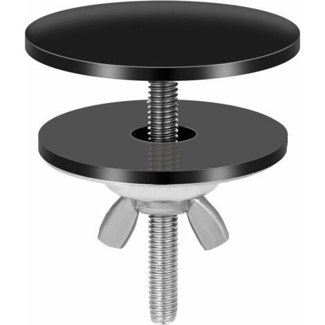 Couvercle Trou Robinet Noir, 5cm Acier Inoxydable Couvercle Trou Robinet Évier Cache Trou pour Évier Étanche (1/4)