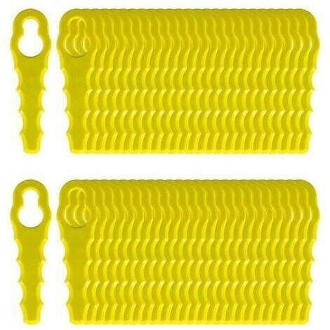 HOXILEELEO - 50 lames de rechange pour coupe-bordures Ryobi, têtes de lames à double denture RAC155 RAC157 RAC158 (1/5)