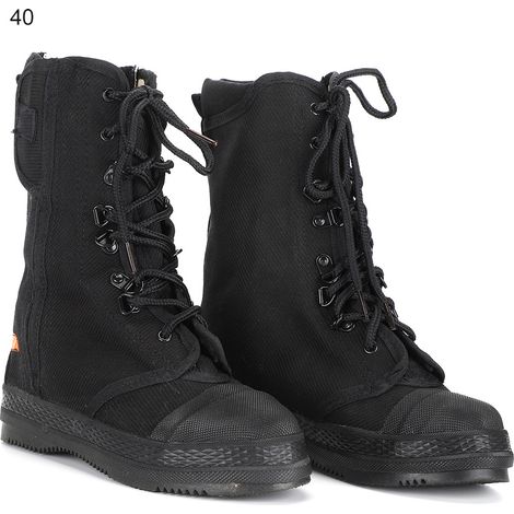 Bottes de sécurité anti-choc et anti-perforation pour pompiers - Chaussures de sauvetage d'urgence atelier 40 (1/5)