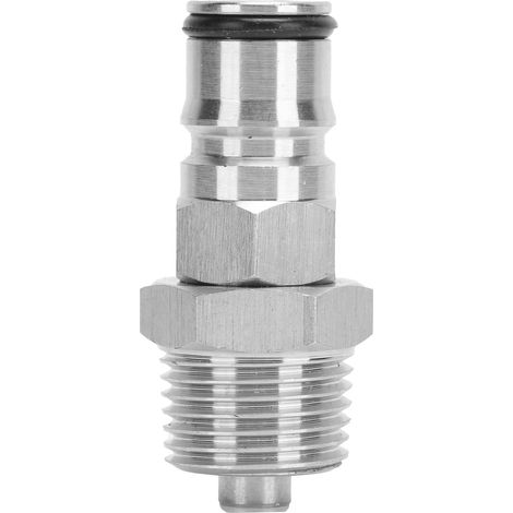 Adaptateur de poteau à verrouillage à bille 19/32‑18 avec filetage mâle NPT 1/2 po pour fût Corny Keg (1/5)