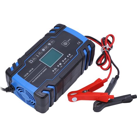 Chargeur de batterie intelligent ABS automatique ventilé pour AGM auto 12V 8A 24V 4A 6-150Ah 100-240V prise UE (1/5)