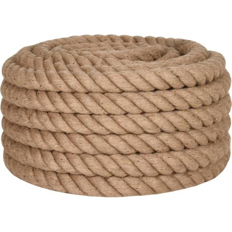 Cuerda de yute 5 m de longitud y 60 mm de grosor vidaXL