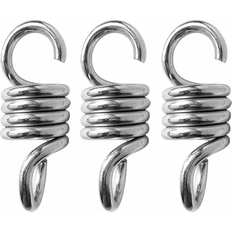 Filiyano – Kit de 3 ressorts pour hamac (8 mm), rallonge de crochet, accessoires pour hamac et chaise suspendue, pour fauteuil de véranda ou (1/5)
