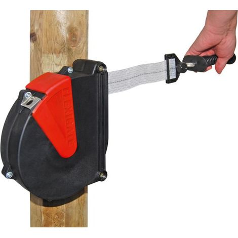 système de porte flexible avec ruban 40 mm noir/rouge (1/3)
