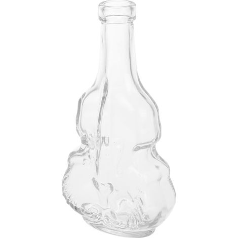 Vase Verre Transparent Design Violon Décoratif pour Plantes Hydroponiques Décoration Maison Minimaliste Centre de Table Élégant (1/5)
