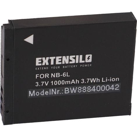 EXTENSILO Akku kompatibel mit Canon PowerShot SX240 HS, D20, S120, S90, SD770is, SX170IS, D10, SX170 IS, S95, SX240HS Kamera (1000 mAh, 3,7 V, Li-Ion) (1/4)