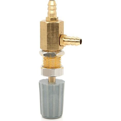 Feinregulierendes T-Stück für den zahnärztlichen Bereich, 6x4mm Messingkörper, verstellbare Wasserdüse für zahnärztliche Geräte, Präzisions-Zahnarmatur.