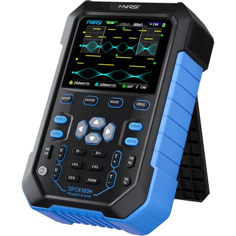 Osciloscopio digital portátil de fósforo FNIRSI DPOX180H 2 en 1 (1/2)
