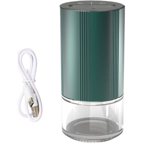 RHG Diffuseur de Voiture sans Eau, rechargeable par USB et diffuseur d'huile portable pour voiture ou maison, chambre, bureau (Vert) (1/5)
