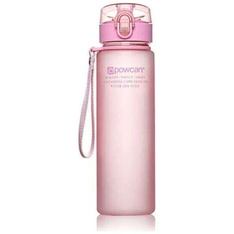 QORVA-Bouteille d'eau sans BPA Bouteille d'eau de sport en plein air Rose 560 ml