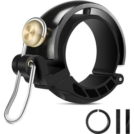 Sonnette de vélo rétro en cuivre avec pince métallique noire - (1/5)
