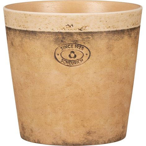 Scheurich Toscana, pot de fleurs en céramique, couleur : Toscana Luminoso, diamètre 16 cm, hauteur 12.8 cm, 2 l vol.