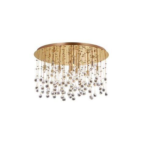 Ideal Lux Moonlight - 12 Light Large Semi Flush Deckenanhänger Gold, G9 (1/2)