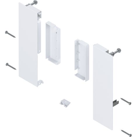 Blum MERIVOBOX Fronthalter, Höhe E für Innenauszug mit Reling, l/r, seidenw.