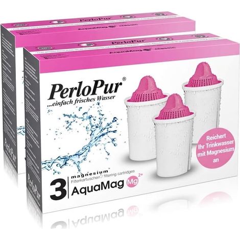 classic - Avec magnésium - Pack de 6 cartouches filtrantes (compatible avec Brita Classic) (1/5)