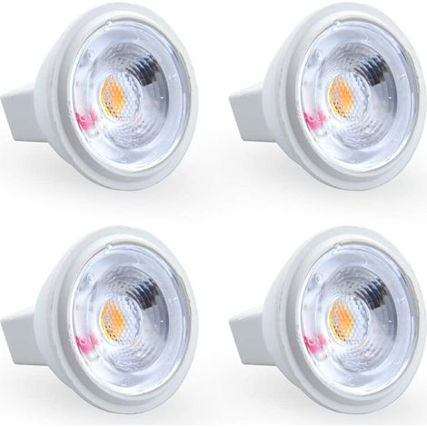 W MR11 GU4 LED-Glühbirne, Kaltweiß, 6000 K, AC/DC, 12 V, entspricht 35 W Halogenbirne, perfekt für Zuhause, Büro, Geschäft, Supermarkt, Bars, Café, Ausstellung, Hotel, Restaurant usw. (4 Stück) [Energ (1/5)