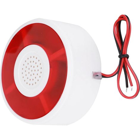 DC 12V LED Alarme Lampe de sécurité Clignotante Système d'alarme Strobe Signal Lumière Avertissement Sirène Acousto-Optique
