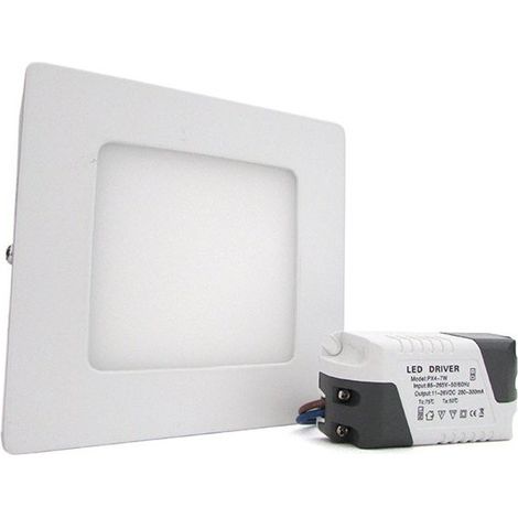Plafoniera Faretto Led Da Soffitto Muro Parete Quadrata 6W Bianco Freddo 120x120mm