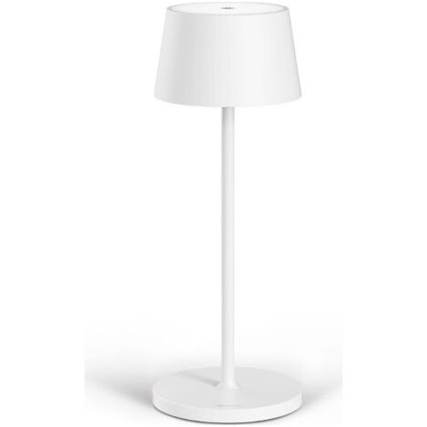 Lampe de table LED à batterie dimmable IP54 Intérieur & Extérieur - Rechargeable - Couleur de lumière chaude - Lampe de table design avec port USB-C (1/4)