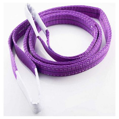 1PCS Élingue 1 tonnes 1 m, sangle de levage, élingues plates tissées en polyester, pour soulever une marchandise ou un véhicule, tirer des marchandises lourdes-violet (1/5)