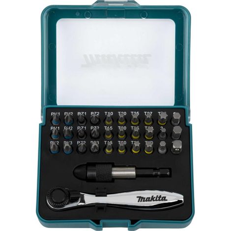 Jeu de bits avec cliquet 32 pièces Makita P-79790 (1/2)