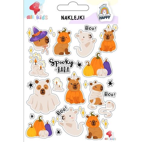 Adesivi di Halloween Capibara per bambini