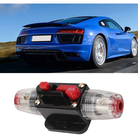 Interrupteur de disjoncteur/fusible de réinitialisation audio pour voiture/bateau 12V (80A) (1/5)