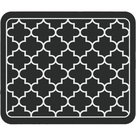Tapis De Séchage Vaisselle - Absorbant Pour Comptoir Cuisine Bar Café - Noir 40 X 30 Cm (1/4)
