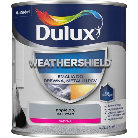 Esmalte acrílico Dulux Weathershield para metal y madera de fresno 0,7 L