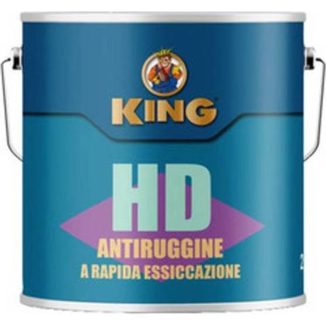 5 x ANTIRUGGINE RAPIDA ESSICCAZIONE H-D 2,5 L GRIGIO
