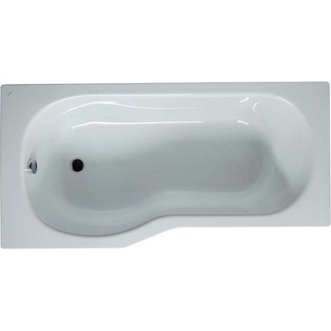 Jika Tigo - Vasca da bagno asimmetrica, 1600x800x430 mm, sinistra, bianco H2212100000001 (1/3)