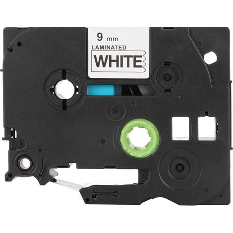 Ruban pour étiqueteuse 9mm noir sur blanc, papier d'impression 26,2ft compatible LM210D LP420 LM500TS (1/5)